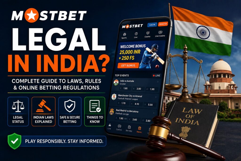 s Mostbet legal in India – overview of online betting legality, rules, and regulatory status in India.